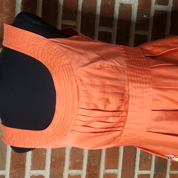 Spense Orange And Floral Sundress, Size 10 - Picture 2 of 8